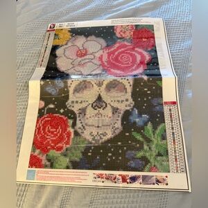 Diamond Painting Kit floral skull